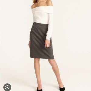 J Crew No. 2 Pencil Skirt In Stretch Twill